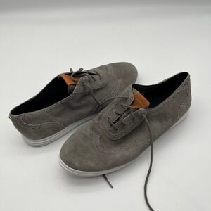 Cole Haan Grand OS‎ Womens 9.5B Grey Suede Wingtip Oxford Shoes W05167